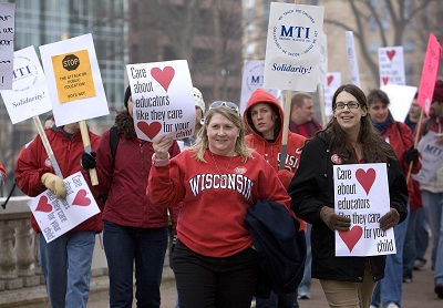 Teachers Protest Wisconsin